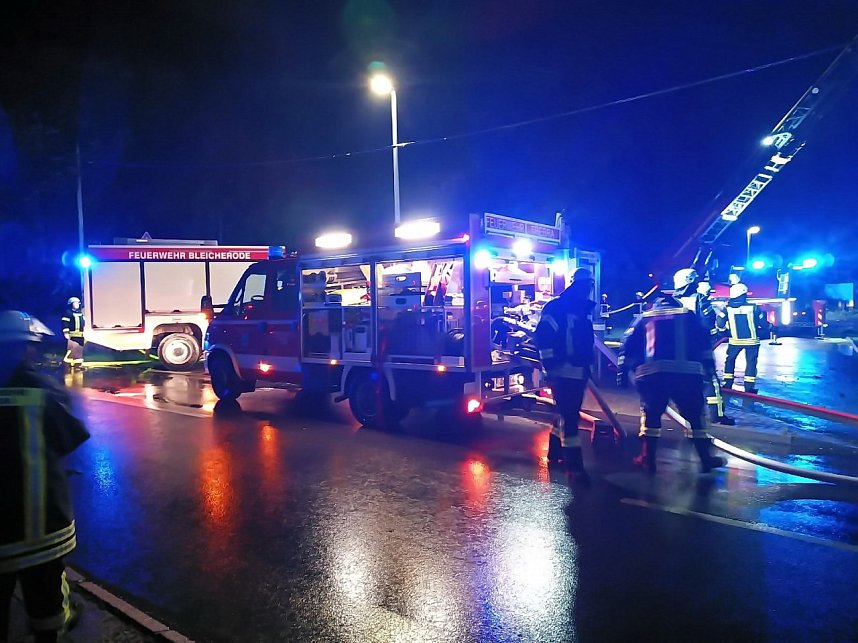 Dachstuhlbrand in Friedrichsthal