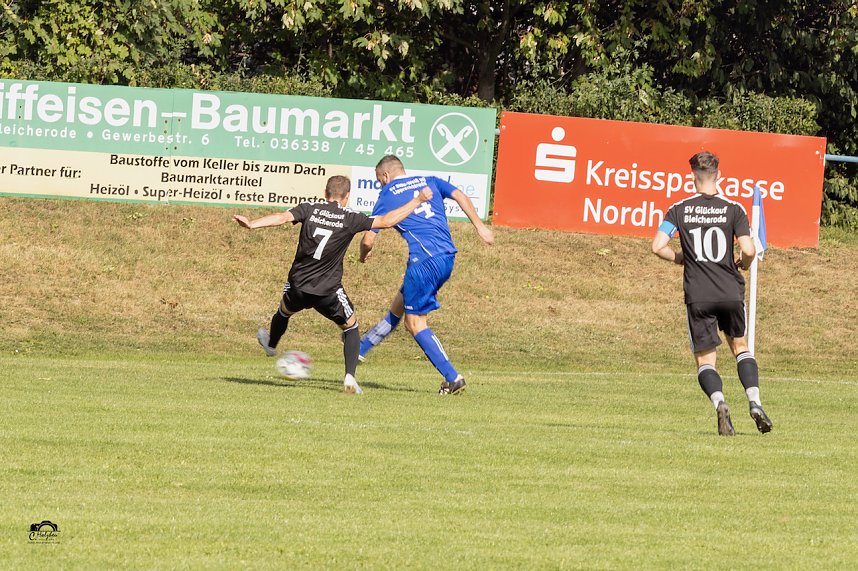 Lokalderby am Fu&szlig;e der Bleicher&ouml;der Berge