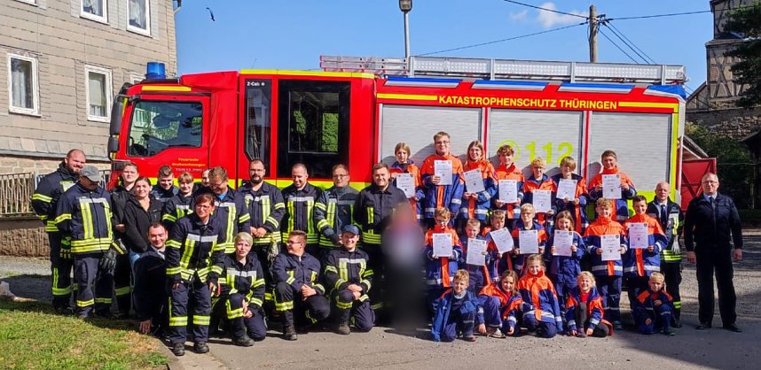 Pr&uuml;fung f&uuml;r die Jugendfeuerwehr