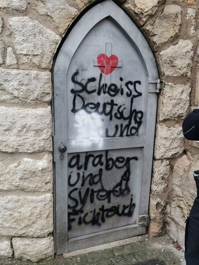 Schmierereien auf dem Petersberg