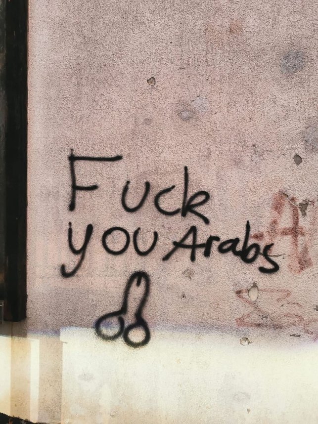 Schmierereien auf dem Petersberg