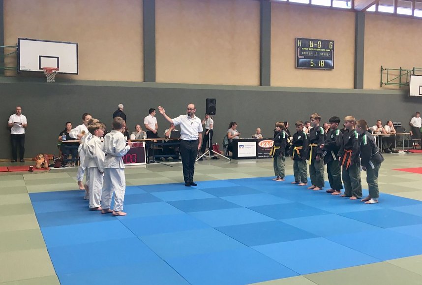 Die U11 der Judokas musste sich in Gotha der Th&uuml;ringer Konkurrenz stellen