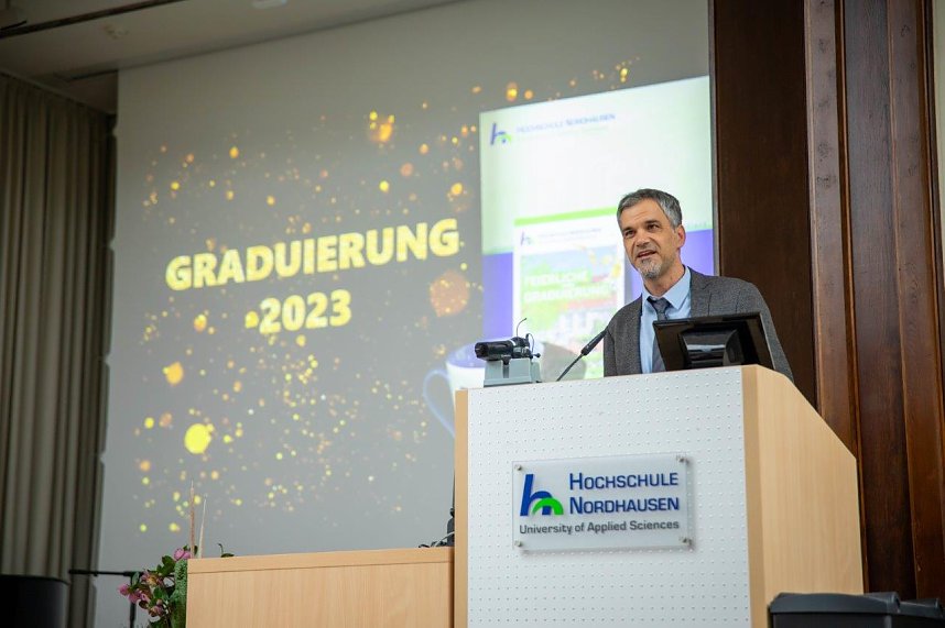 Graduierung an der Hochschule Nordhausen