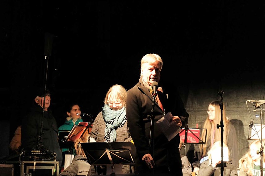 Martinsfeier und - Feuer in Nordhausen