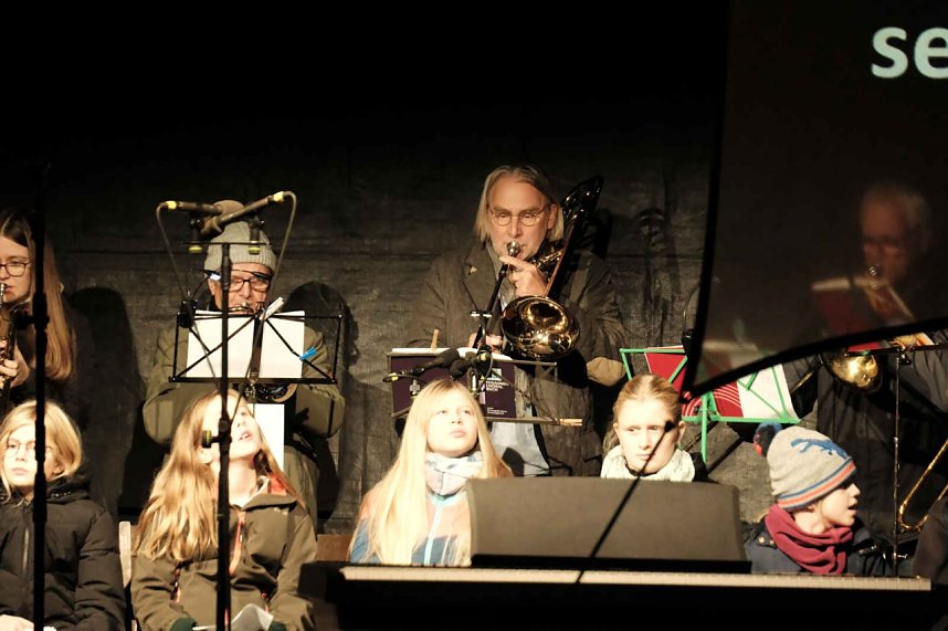 Martinsfeier und - Feuer in Nordhausen