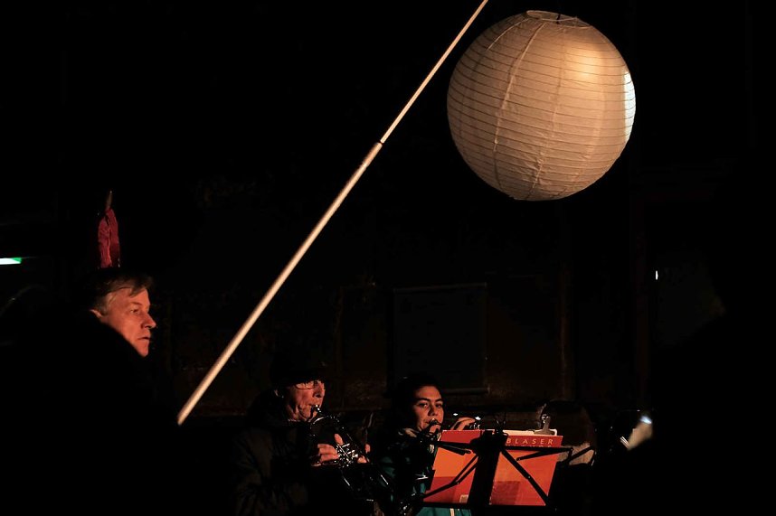 Martinsfeier und - Feuer in Nordhausen