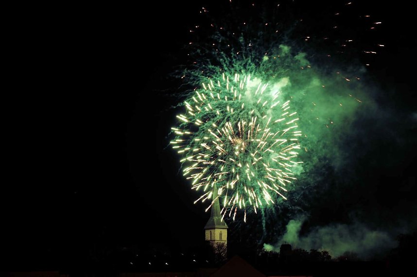 Martinsfeier und - Feuer in Nordhausen