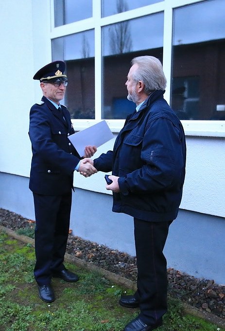 Verabschiedung von Ausbilder Uwe Peter