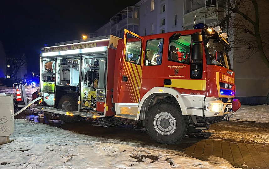 Wohnungsbrand in Nordhausen