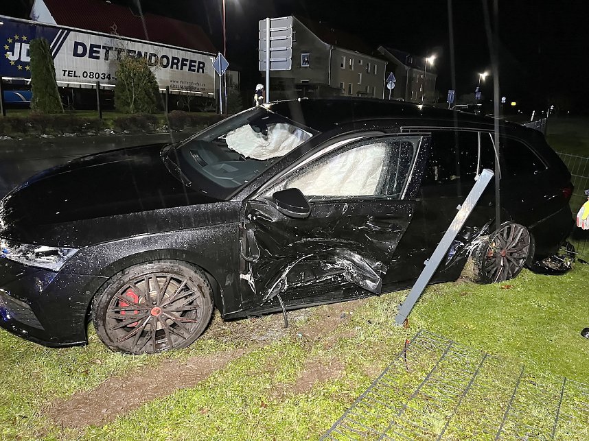 Unfall gestern Abend in Nohra