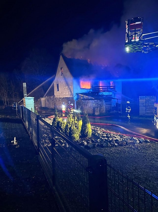 Brand in Niedergebra letzte Nacht