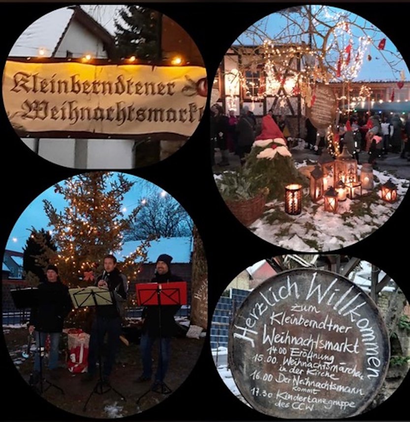 Lichterglanz und Weihnachtsstimmung im winterlichen Kleinberndten