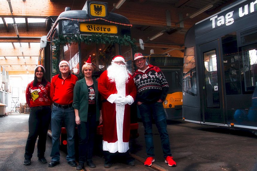 Die "Weihnachtsbahn" war unterwegs