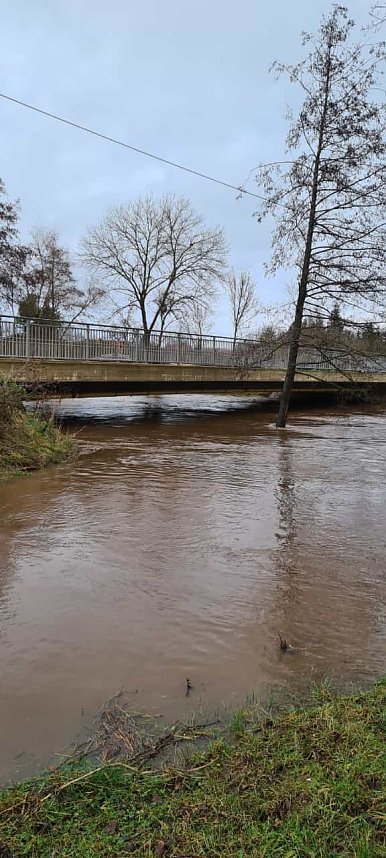 Hochwasser an der Zorge am 22.12.2023