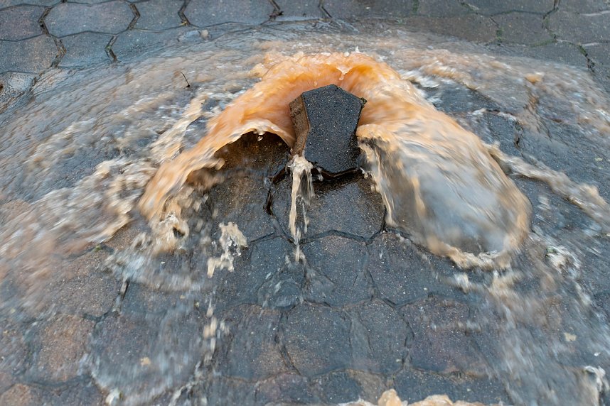 Hochwasserabwehr in Sundhausen