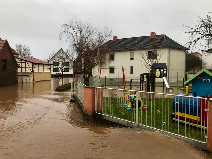 Hochwasserlage in Windehausen weiter angespannt