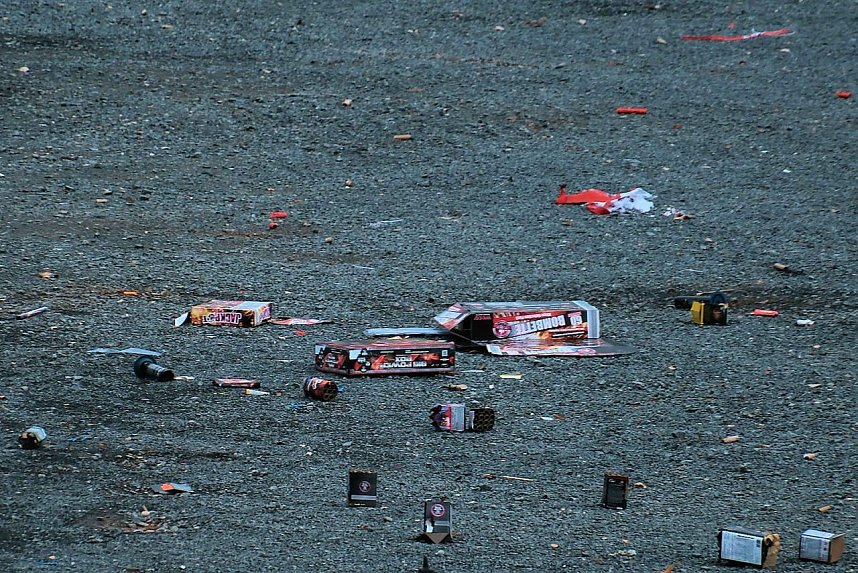 Hinterlassenschaften auf dem August-Bebel-Platz
