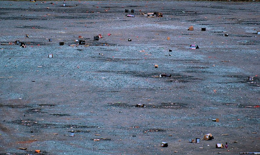 Hinterlassenschaften auf dem August-Bebel-Platz