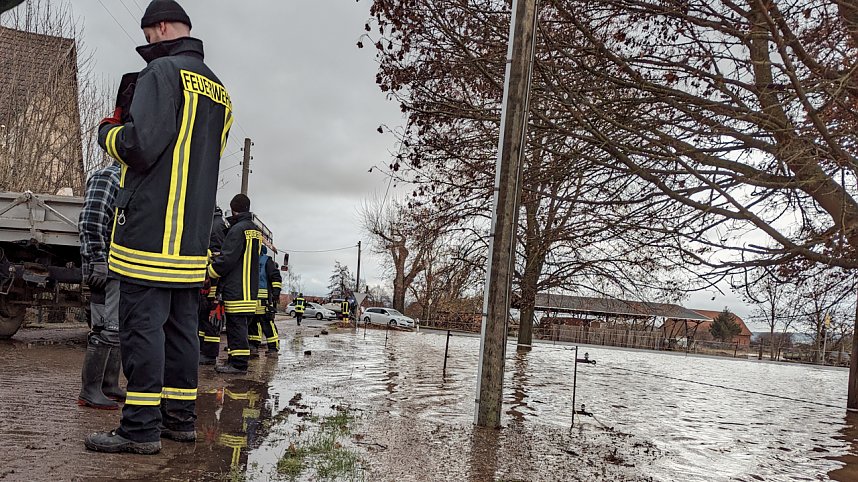 Land unter in Windehausen - Dezember 2023