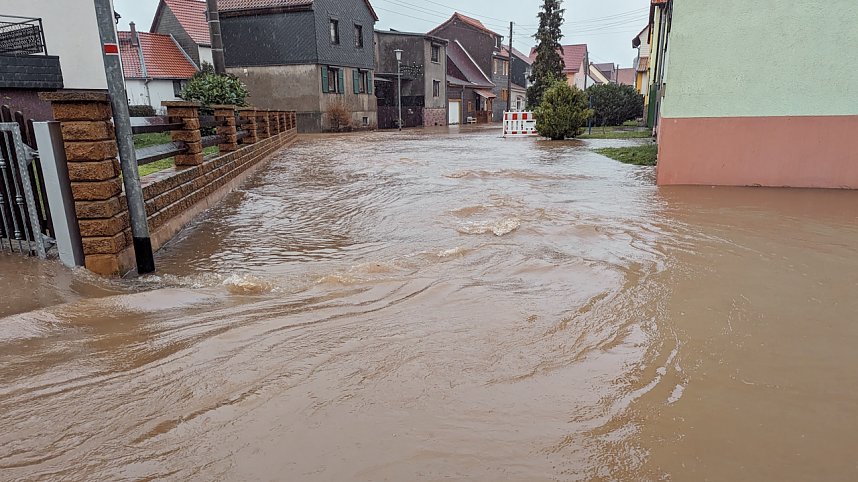 Land unter in Windehausen - Dezember 2023