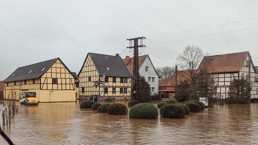Land unter in Windehausen - Dezember 2023