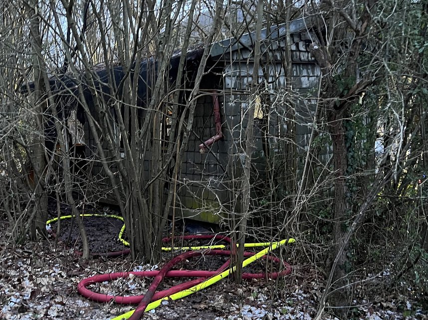 Gartenlaube brannte in Bleicherode