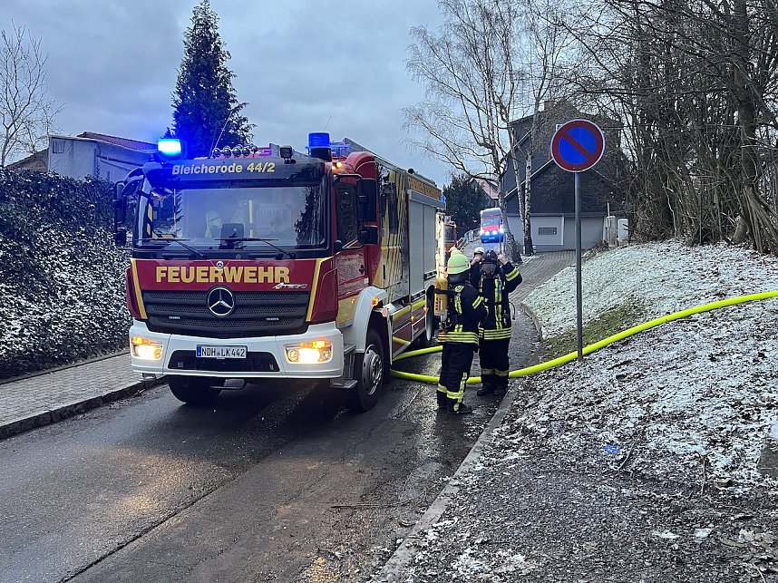 Gartenlaube brannte in Bleicherode