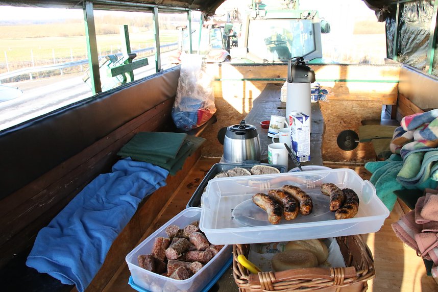 Bauernprotest an der B243