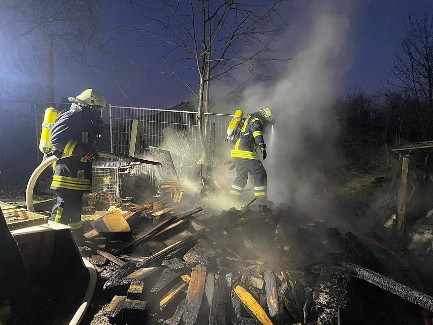 Schuppenbrand in Heringen