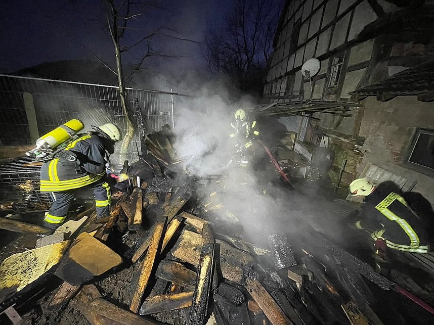 Schuppenbrand in Heringen