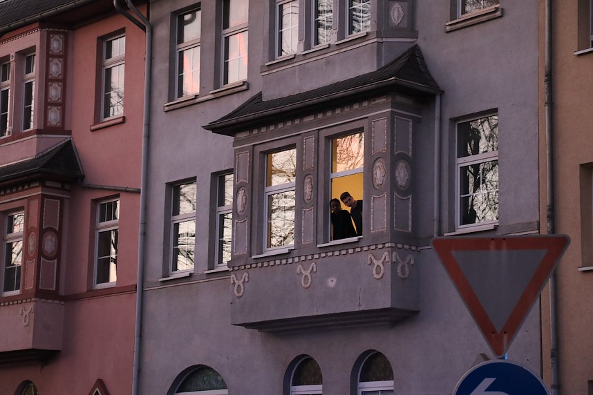 Einsatz in der Leimbacher Stra&szlig;e