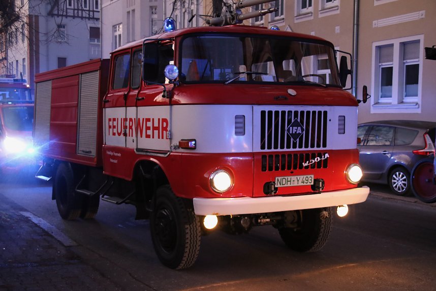 Einsatz in der Leimbacher Stra&szlig;e