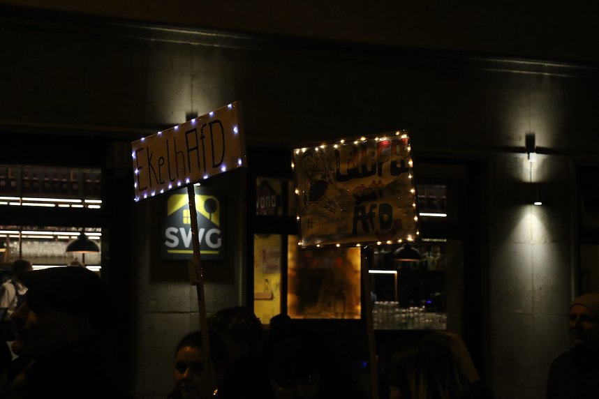 Demonstrationszug durch die Nordh&auml;user Innenstadt