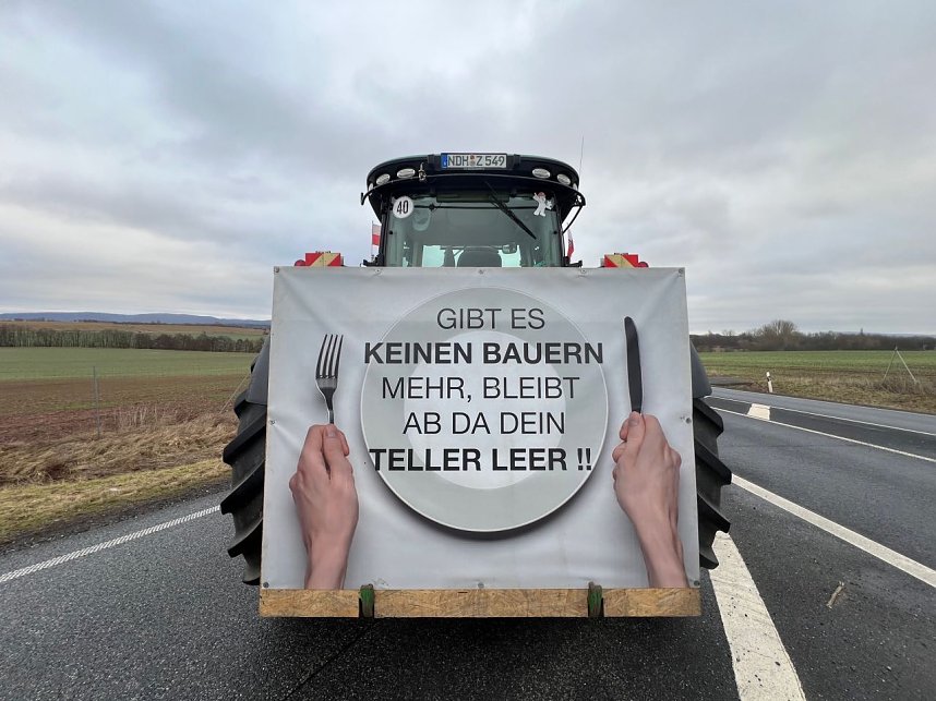Bauernprotest bei Werther