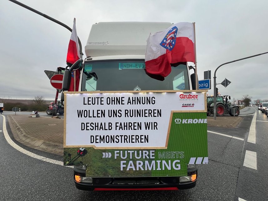 Bauernprotest bei Werther