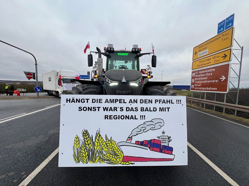 Bauernprotest bei Werther