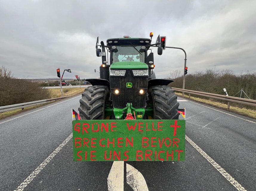 Bauernprotest bei Werther