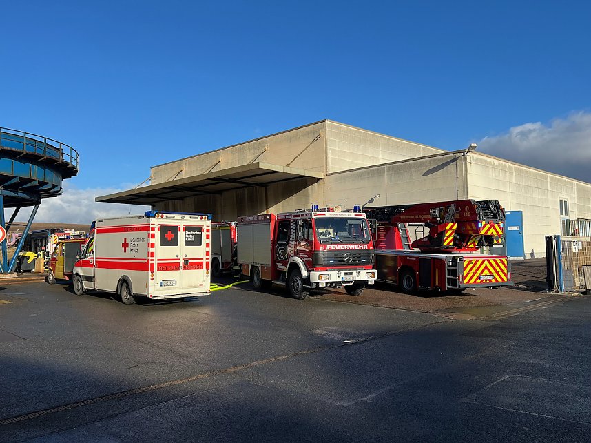 Brand eines Radladers in Bleicherode