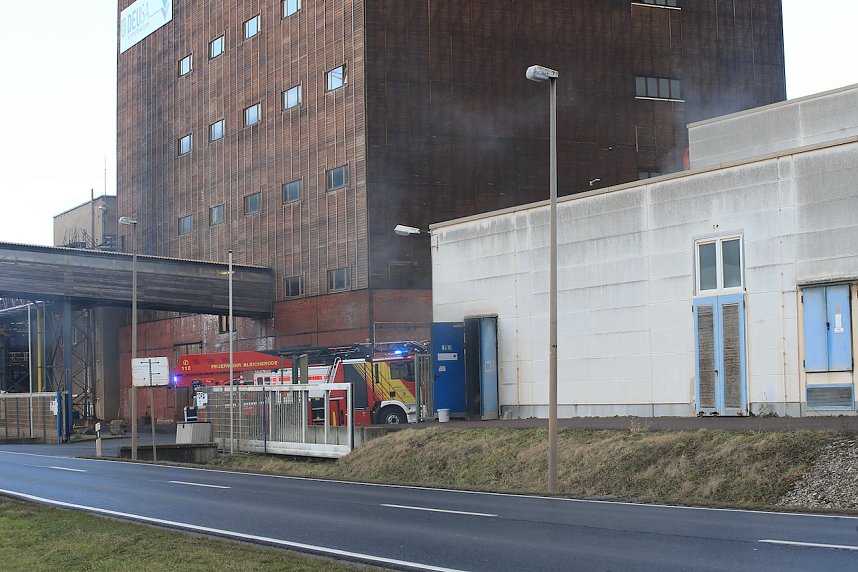 Brand eines Radladers in Bleicherode