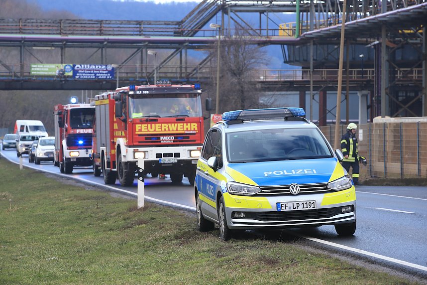 Brand eines Radladers in Bleicherode