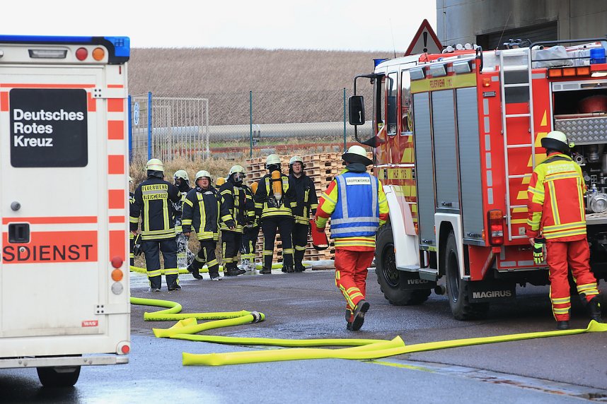 Brand eines Radladers in Bleicherode