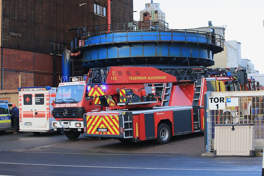 Brand eines Radladers in Bleicherode