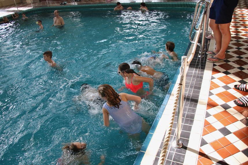 Knax Pool Party der Sparkasse im Badehaus