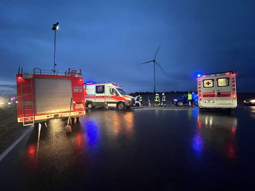 Schwerer Unfall auf der B4