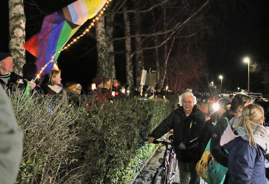 Gegenprotest zur AfD Veranstaltung in Sundhausen
