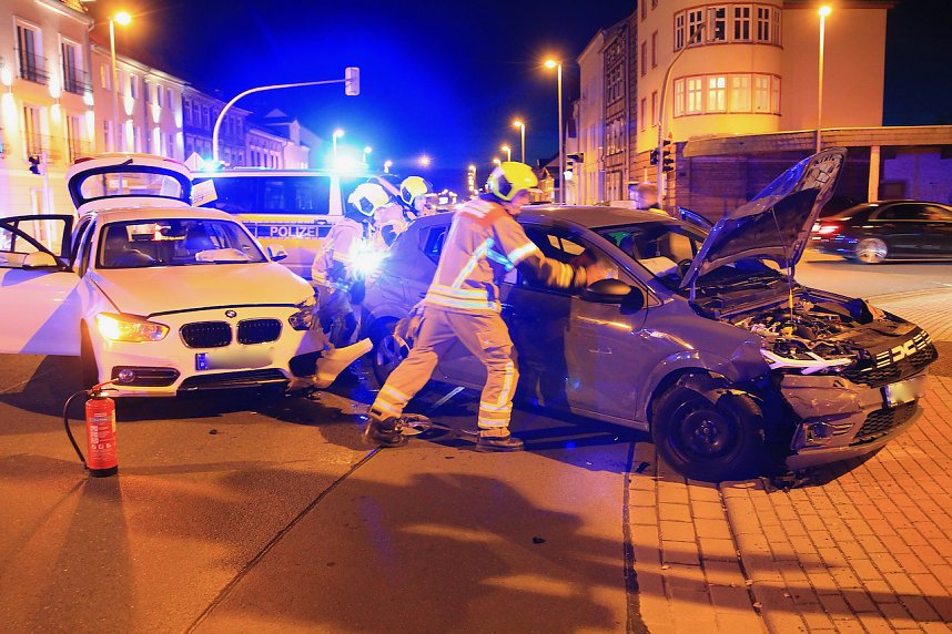 Unfall auf der Freiherr von Stein Stra&szlig;e