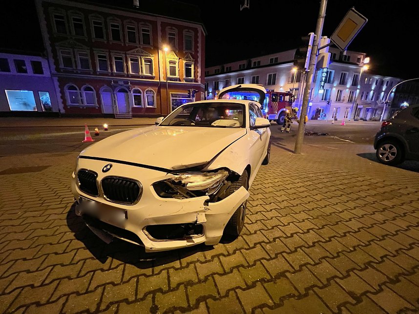 Unfall auf der Freiherr von Stein Stra&szlig;e