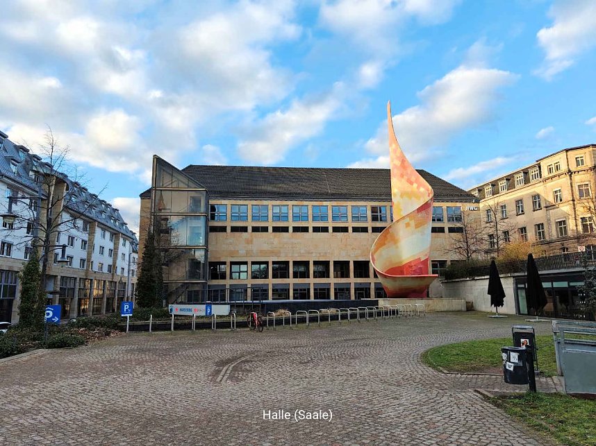 Peter Blei unterwegs in Halle