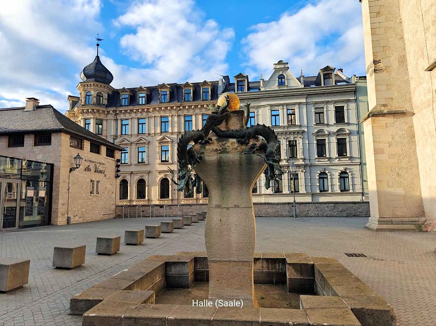 Peter Blei unterwegs in Halle