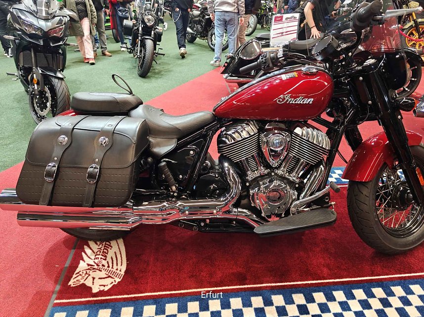 Peter Blei unterwegs auf der Motorradmesse